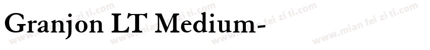 Granjon LT Medium字体转换